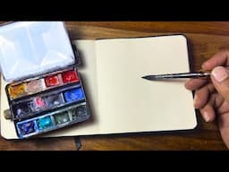 Tiny yet Powerful Watercolor Sketch ~ Insanely Satisfying Art with Jazz