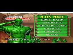 PS1 / PSX Army Men : Sarge's Heroes - Boot Camp Gameplay