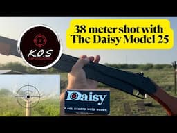 38 meter shot with the Daisy Model 25 pump action BB Riffle.