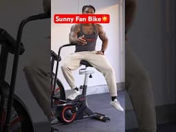 Sunny Health & Fitness Fan Bike ☀️ #fitnessequipment #exercisebike