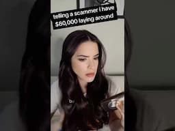 telling a scammer i have $80,000 in cash ready to go 🤣 #scambuster