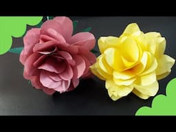 2 IDÉIAS DE FLORES DE PAPEL - DIY