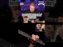 Hendrix "The Wind Cries Mary" Intro Chords #guitarlesson #jimihendrix