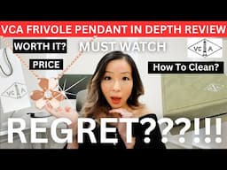 DON'T BUY VCA ROSE GOLD FRIVOLE PENDANT UNTIL YOU WATCH THIS | VCA frivole pendant in depth review