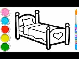 Gambar Waktu Tidur Menggambar, Melukis dan Mewarnai 😴🛏️😴 Seni untuk Anak-anak & Balita #393