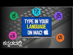 How to Type in Indian Languages on Mac | Kannada, Hindi, Telugu, Tamil, Malayalam- Macbook/iMac
