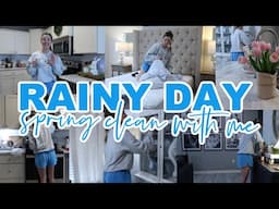 RAINY DAY SPRING CLEAN WITH ME | SPRING CLEANING MOTIVATION | Lauren Yarbrough