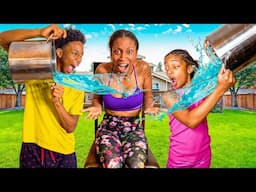 Siblings NOMINATE Mom for WATER BUCKET CHALLENGE They instantly REGRET IT| Kota Cake