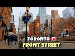 Toronto Walking Tour, Front Street To Yonge Street, Toronto Canada, 4k
