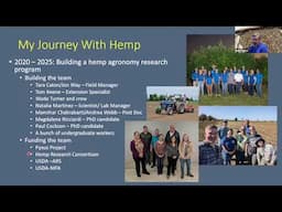 Bob Pearce: Agronomic practices for grain hemp