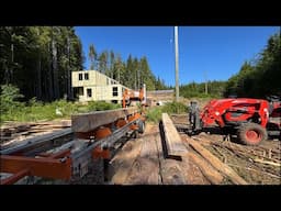 PART 3 - SECRET OFF GRID SHIPPING CONTAINER HOUSE - LIVE MILLING LUMBER 🪵