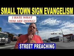 Small Town Family Evangelism - Confrontation! - Kerrigan Skelly Street Preaching