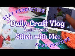 DDs Stitch With Me | Santa Collection by MyFanny Designs | Daily Craft Vlog 7th April 2025 🎄🧵