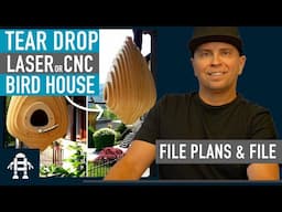 Easy Teardrop Birdhouse Design Using CNC or Laser