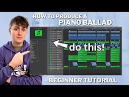 how to produce a piano ballad music production