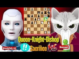 Stockfish 18 PLAYED 5000 Elo Game Where He Sacrificed Everything Against Sensei | Stockfish Chess