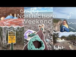 Crafty North Shore Weekend Vlog: Isla Shawl, Waterfalls, and Lakeside Knitting