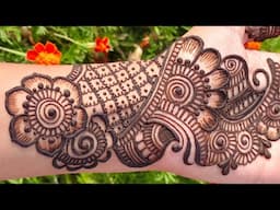 mehndi design 2025 new style simple front hand || mehndi design arabic style
