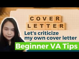 Cover Letter Mistakes | Virtual Assistant Training | Cover Letter Tips