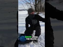 Extreme Winter Camping. Pulk tarp camp!