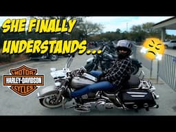 The Moment She Finally Understood the Harley Road King's Appeal