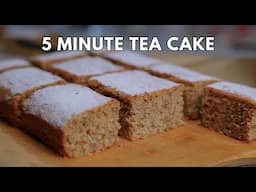 Easy 5 minute Banana Cake! Tea Cake!