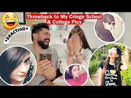 Reacting to My Old School & College Photos😂| Reacting vlog | HasHas k pagal ho Gaye😂