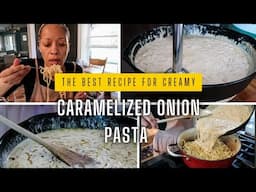 Is this The BEST Pasta & Indian Fusion | Caramelized Onion Pasta Recipe with Chicken 65 🤤