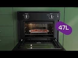 Forno de embutir elétrico Consul 47L e 84L preto com Timer Autodesligamento - COB47BE ou  COB84BE