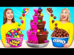 Chocolate Fountain Fondue Challenge | Funny Situations and Fails by Mega DO Challenge