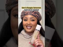 How to Reapply Sunscreen Overtop of Makeup #sunscreenspray