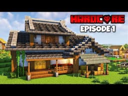 I Built an Awesome Starter House in Minecraft Hardcore