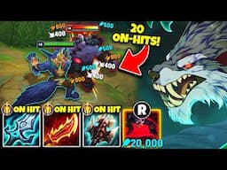 Warwick but I apply 20 ON-HIT EFFECTS at once with my ult... (ONE SHOT TANKS)