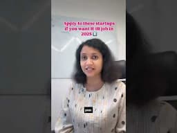 Apply to these Startups if you want H1B Job in 2025(Read the description)