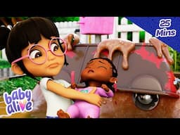 MUDDY CARWASH! 🚗  | Kids Cartoon | Full Episodes | Animation for Kids | Baby Alive Official 🍼👶🏼