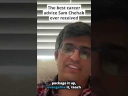 "Give away your job in a diligent way" says Sam Chehab