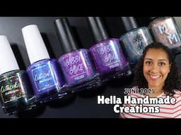 June Hella Handmade Creations │ HHC │ Live Swatches and Reviews │ Polish with Rae