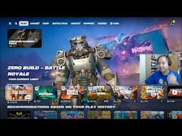 Fortnite (Fallout T-60 Power Armor): teaming up in a Solo Battle Royale