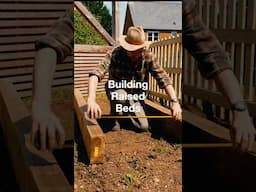 Building some raised beds for the garden out of sleepers. #gardenstructure #modernoutdoors #woodwork