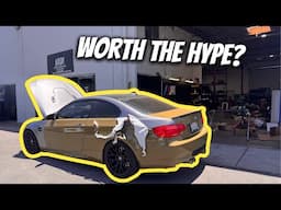 UNWRAPPING MY BMW M3! VINYL FROG CAR WRAP 6 MONTH REVIEW!
