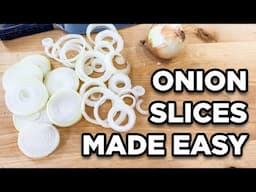 How to Cut Onions for Burgers  | The Easiest Way to Slice Onions for Beginners
