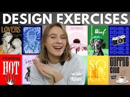 EASY GRAPHIC DESIGN EXERCISES TO BECOME A BETTER GRAPHIC DESIGNER | Poster Design Tutorial & Tips