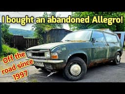 I bought an abandoned RARE car you've NEVER heard of! A 1979 Austin Allegro Estate!