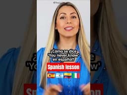 How to say 'You never know' in Spanish