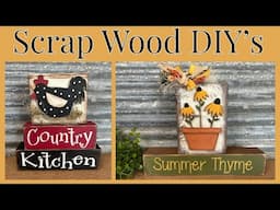 Cute Summer Scrap Wood Decor