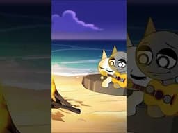 GRAY & WENDA CHILLING ON THE BEACH #sprunki #shorts