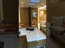 'Italian-style interior - very nicely done, too' #solaris #yacht #boattour #yachting #luxuryyachts