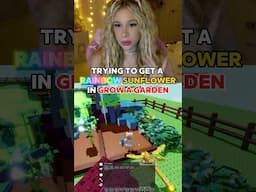 Trying to a get a “RAINBOW SUNFLOWER” in GROW A GARDEN on ROBLOX! 🌻