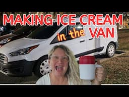 VANLIFE / MAKING ICE CREAM IN THE VAN - Is it worth it?? #vanlife #icecream