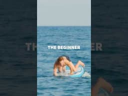 The journey of a paddle boarder.